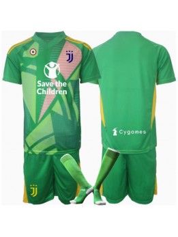 Billige Juventus Keeper Bortedraktsett Barn 2024-25 Kortermet (+ Korte bukser)